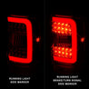ANZO 2001-2011 Ford  Ranger LED Tail Lights w/ Light Bar Chrome Housing Clear Lens ANZO