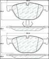 StopTech 11-13 BMW 535i Street Select Front Brake Pads Stoptech