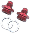 Russell Performance -6 AN Carb Adapter Fittings (2 pcs.) (Red) Russell