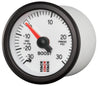 Autometer Stack 52mm -30INHG to +30 PSI (Incl T-Fitting) Mechanical Boost Pressure Gauge - White AutoMeter