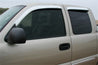 Stampede 1999-2006 Chevy Silverado 1500 Extended Cab Pickup Tape-Onz Sidewind Deflector 4pc Chrome Stampede