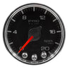 Autometer Spek-Pro Gauge Pyro. (Egt) 2 1/16in 2000f Stepper Motor W/Peak & Warn Blk/Chrm AutoMeter