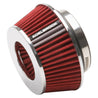 Edelbrock Air Filter Pro-Flo Series Conical 3 7In Tall Red/Chrome Edelbrock