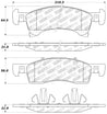 StopTech Sport Brake Pads w/Shims and Hardware - Front/Rear Stoptech