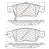 StopTech Street Touring 07-08 Infiniti G35 2WD Sedan Front Brake Pads Stoptech