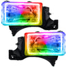 Oracle 94-02 Dodge Ram Pre-Assembled Halo Headlights - ColorSHIFT w/ 2.0 Controller ORACLE Lighting