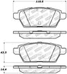 StopTech Performance 06-07 Mazdaspeed 6 Rear Brake Pads Stoptech