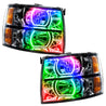Oracle 07-13 Chevrolet Silverado SMD HL - Black - Square Style - ColorSHIFT ORACLE Lighting