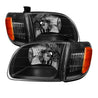 Xtune Toyota Tundra Regular/Access Cab 00-04 OEM Style Headlights & Corner Lights HD-JH-TTUN00-AM-BK SPYDER