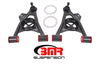 BMR 94-04 Mustang Lower Non-Adj. A-Arms (Poly) w/ Tall Ball Joint / Spring Pocket - Black Hammertone BMR Suspension