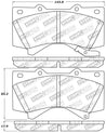 StopTech 13-18 Toyota Land Cruiser Performance Front Brake Pads Stoptech