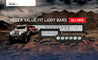 Hella Value Fit Sport 22in - 120W LED Light Bar - Dual Row Combo Beam Hella
