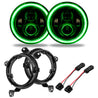Oracle Jeep Wrangler JL/Gladiator JT 7in. High Powered LED Headlights (Pair) - Green ORACLE Lighting