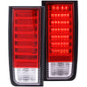 ANZO 2003-2009 Hummer H2 LED Taillights Red/Clear ANZO