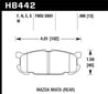 Hawk 01-03 Mazda Miata Base/LS/SE Sport Suspension DTC-60 Rear Race Brake Pads Hawk Performance