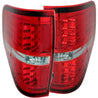 ANZO 2009-2014 Ford F-150 LED Taillights Red/Clear ANZO
