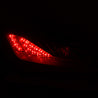 ANZO 2010-2013 Hyundai Genesis LED Taillights Red/Clear ANZO