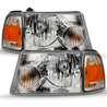 ANZO 2001-2011 Ford Ranger Crystal Headlight Chrome w/Corner Lights (OE Replacement) ANZO