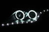 ANZO 2010-2011 Toyota Camry Projector Headlights w/ Halo Black (CCFL) ANZO