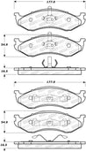 StopTech 92-01 Jeep Cherokee Street Performance Front Brake Pads Stoptech