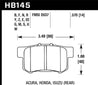 Hawk Acura / Honda HT-10 Race Rear Brake Pads Hawk Performance