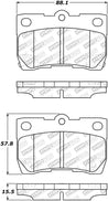 StopTech Street Select Brake Pads w/Hardware - Rear Stoptech