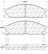 StopTech Street Touring 85-91 Nissan D21/720/Pathfinder Front Brake Pads Stoptech