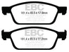 EBC 13+ Ford Escape 1.6 Turbo 4WD Ultimax2 Front Brake Pads EBC