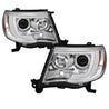 Spyder Toyota Tacoma 05-11 Projector Headlights - Light Bar DRL - Chrome PRO-YD-TT05V2-LB-C SPYDER
