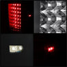 Xtune Chevy Silverado 07-13 LED Tail Lights Black ALT-JH-CS07-LED-BK SPYDER