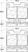 StopTech 93-99 Mitsubishi 3000GT Street Performance Rear Brake Pads Stoptech