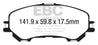 EBC 14+ Nissan Rogue 2.5 2 row seating Ultimax2 Front Brake Pads EBC