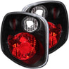 ANZO 1997-2000 Ford F-150 Taillights Black ANZO