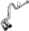 aFe Power 15-16 Ford F250/F350 6.7L Diesel Rebel XD 4in 409 SS DPF-Back Exhaust System - Pol Tips aFe