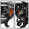 Spyder Toyota Tacoma 12-15 Projector Headlights Light Bar DRL Black PRO-YD-TT12-LBDRL-BK SPYDER