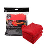 Chemical Guys Happy Ending Ultra Edgeless Microfiber Towel - 16in x 16in - Red - 3 Pack Chemical Guys