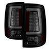 Spyder 13-14 Dodge Ram 1500 Light Bar LED Tail Lights - Black Smoke ALT-YD-DRAM13V2-LED-BSM SPYDER