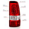 ANZO 1999-2002 Chevy Silverado 1500 LED Taillights Plank Style Chrome With Red/Clear Lens ANZO