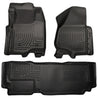 Husky Liners 2012.5 Ford SD Super Cab WeatherBeater Combo Black Floor Liners (w/o Manual Trans Case) Husky Liners