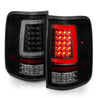 ANZO 2004-2006 Ford F-150 LED Tail Lights w/ Light Bar Black Housing Smoke Lens ANZO