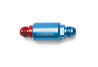Russell Performance Red/Blue Anodized (3-1/4in Length 1-1/4in dia. -8 male inlet/outlet) Russell
