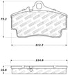 StopTech Performance 97-04 Porsche Boxster / 00-08 Boxster S / 98-08 911 Rear Brake Pads Stoptech