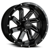 HD Golf SAW Wheels | Gloss Black Milled Edges HD Golf Wheels