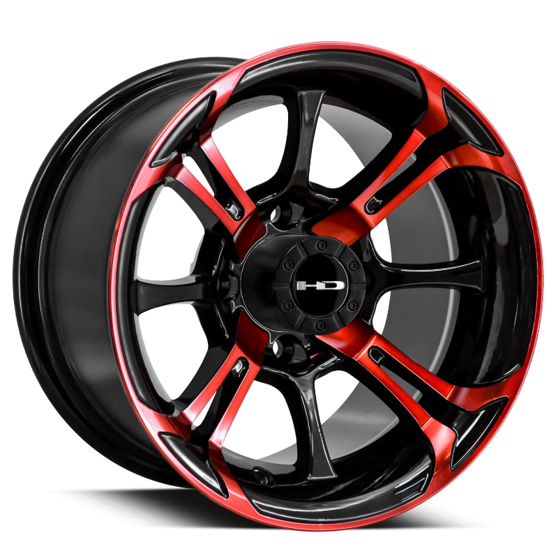 HD Golf SPINOUT Wheels | Black & Red – Speedzone Performance LLC