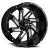 HD Off-Road Wheels SAW | Gloss Black with Milled Face | for 5x139.7 Trucks HD Off-Road Wheels