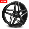 HD Wheels Hairpin | Satin Black with Milled Face HD Wheels
