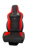 SPDZ1 T1R Seats Black & Red Leather/Black Suede SPDZ1