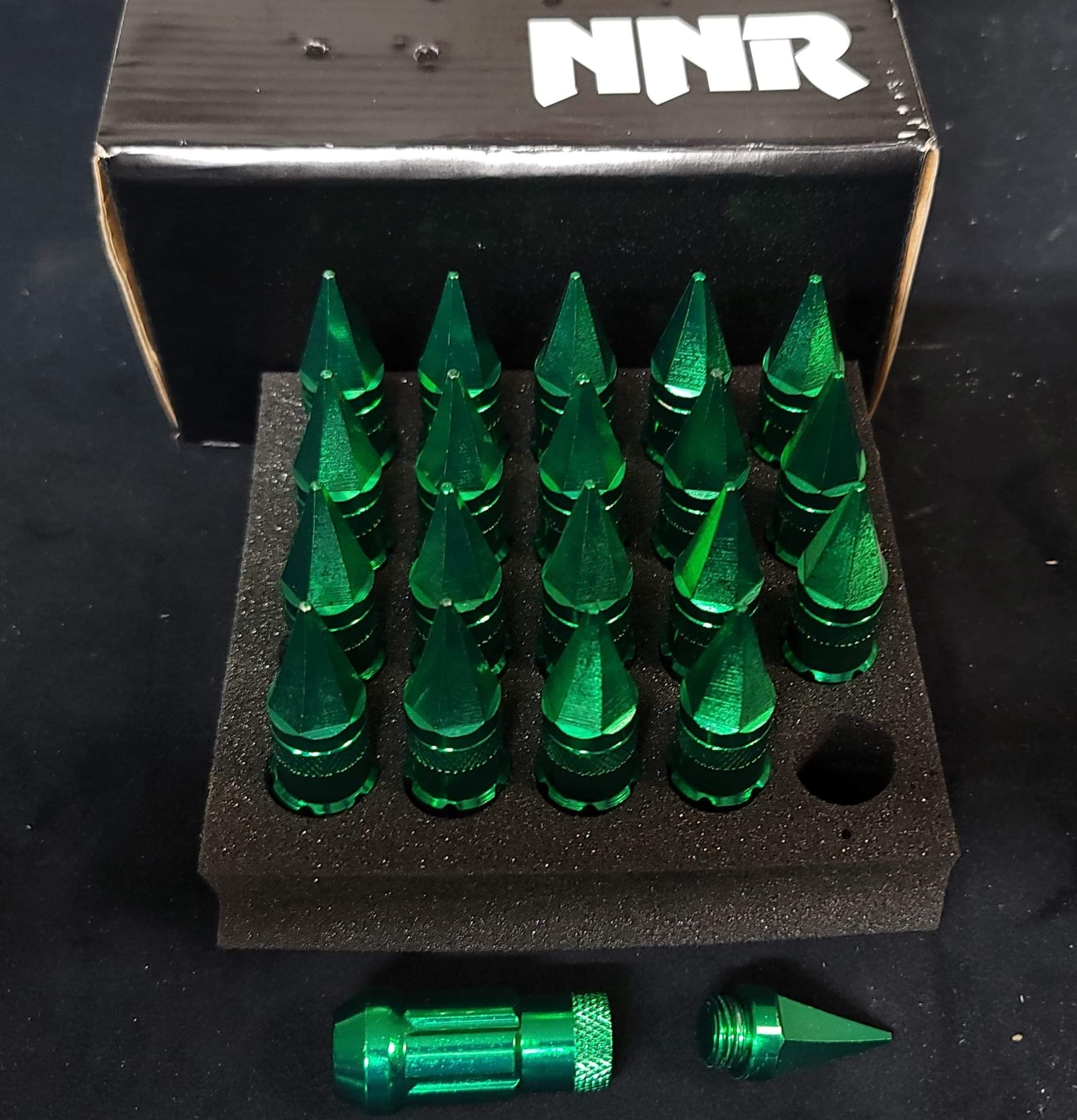 NNR Steel Extended Spline Wheel Lug Nuts with Spike 78mm 20pcs ...