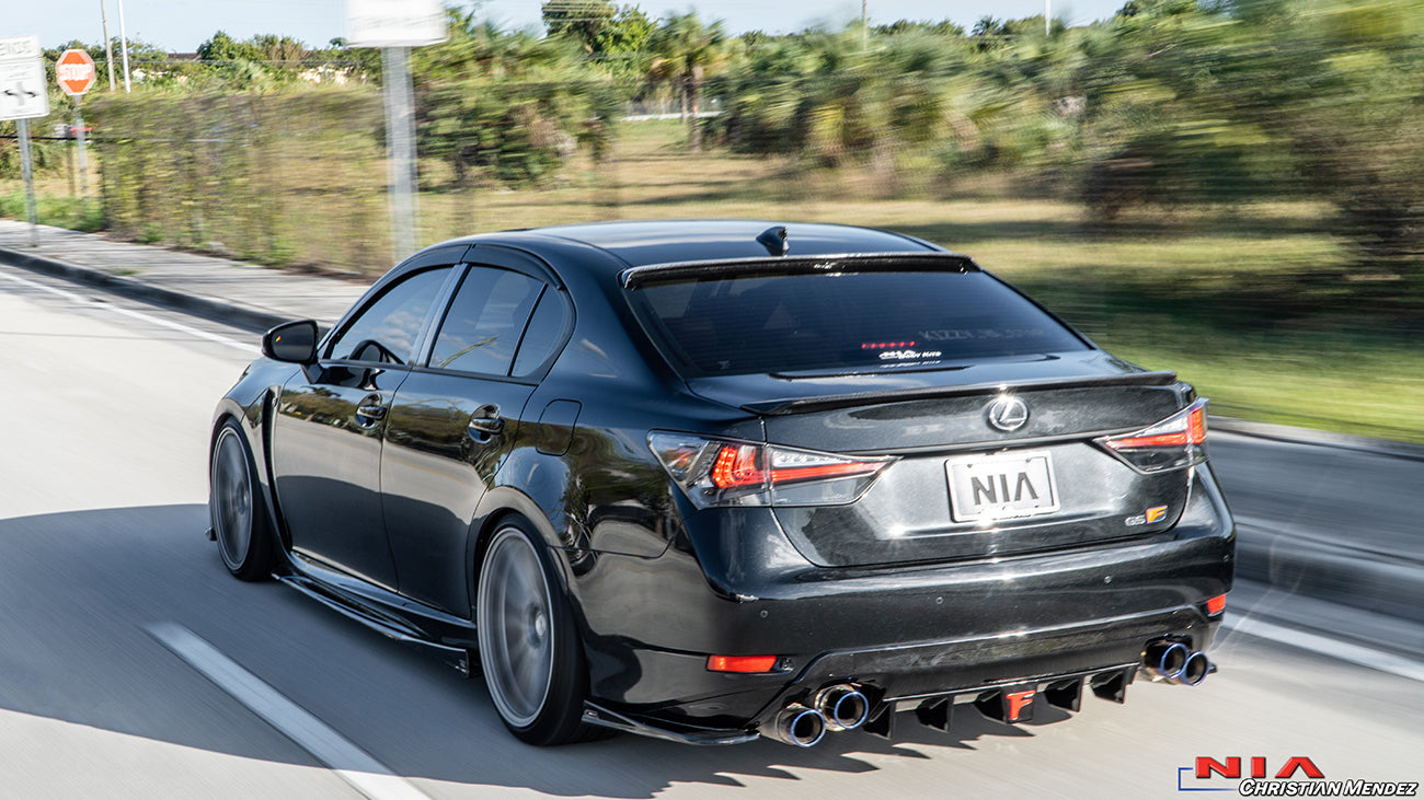 Lexus GS-F NIA Carbon Fiber Rear Lip Spats (2016-20) – Speedzone ...