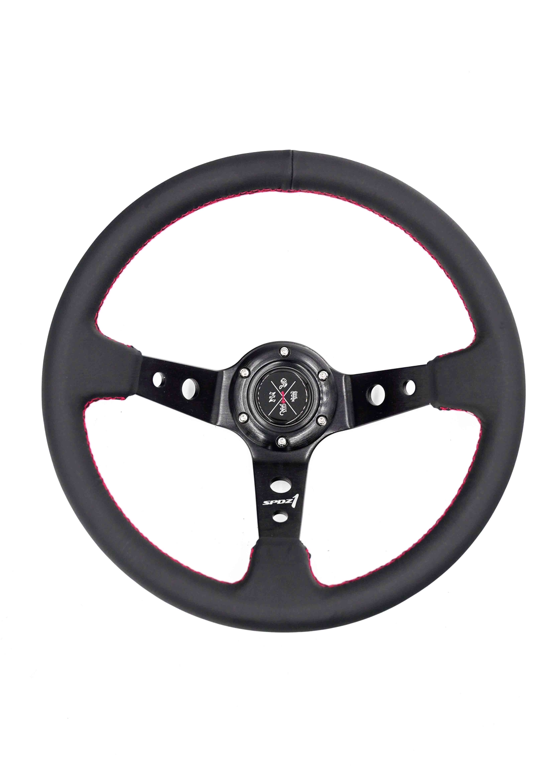 SPDZ1 Red Lined Steering Wheel – Speedzone Performance LLC